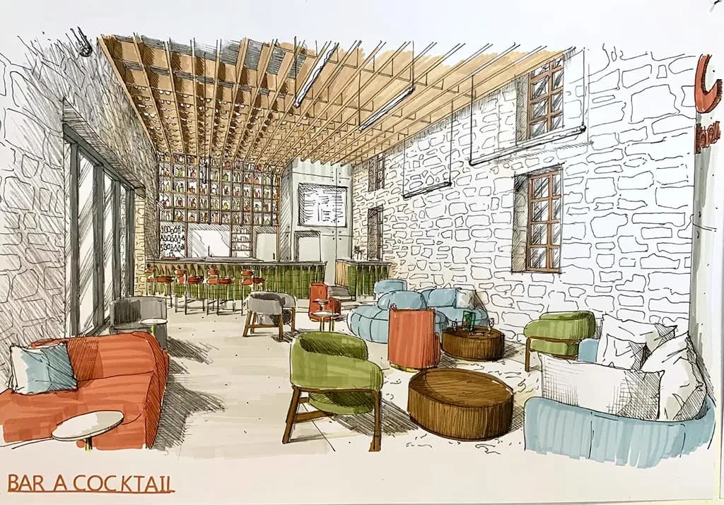 Grand projet d'architecture intérieure