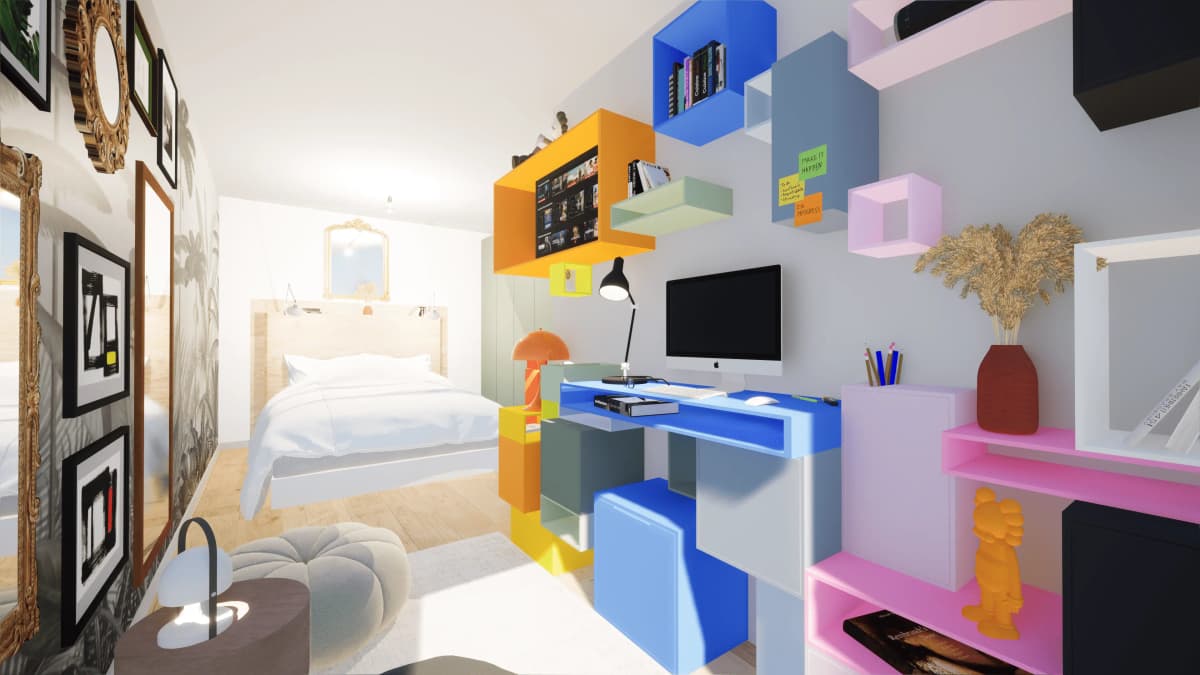 Conception de mobilier pour chambre