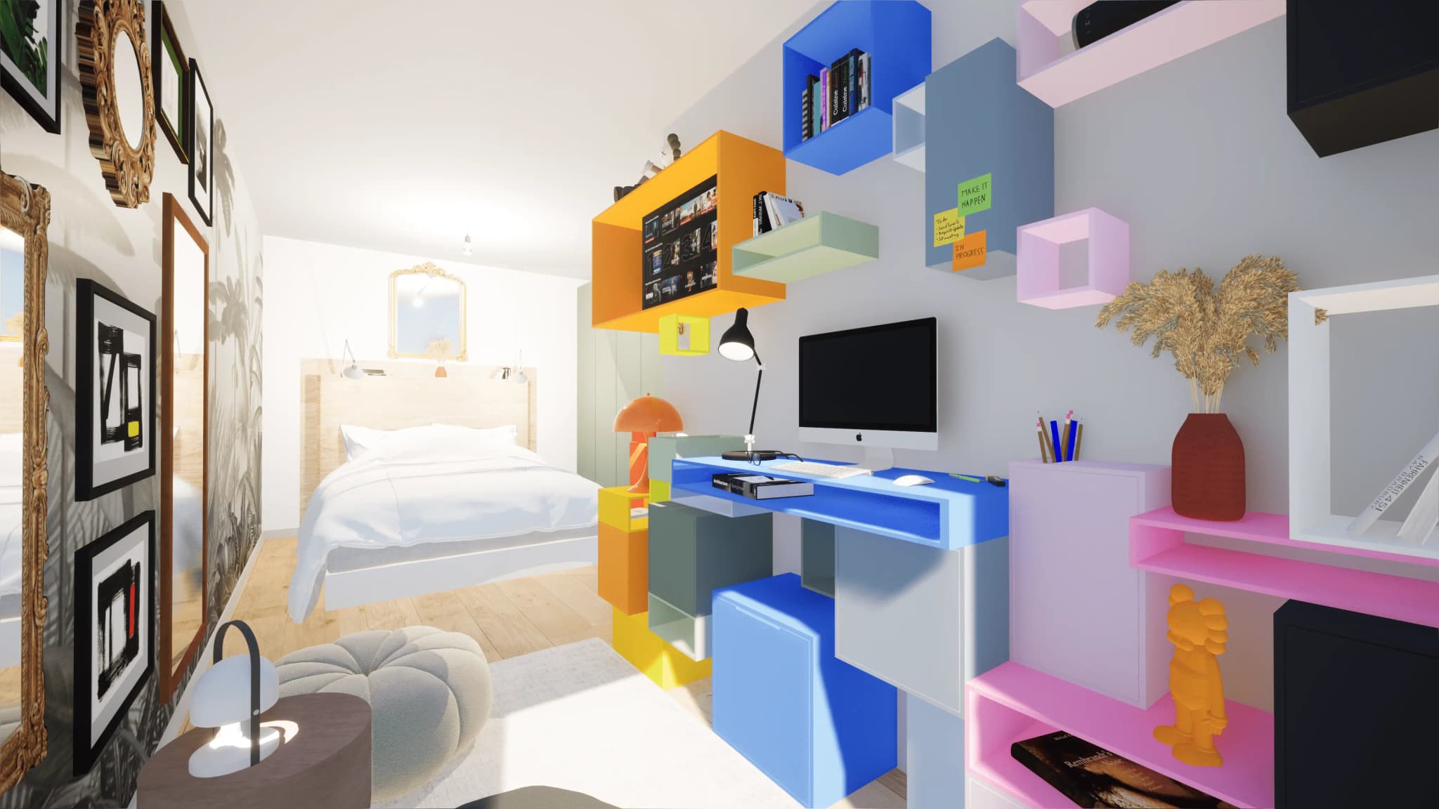 Conception de mobilier pour chambre