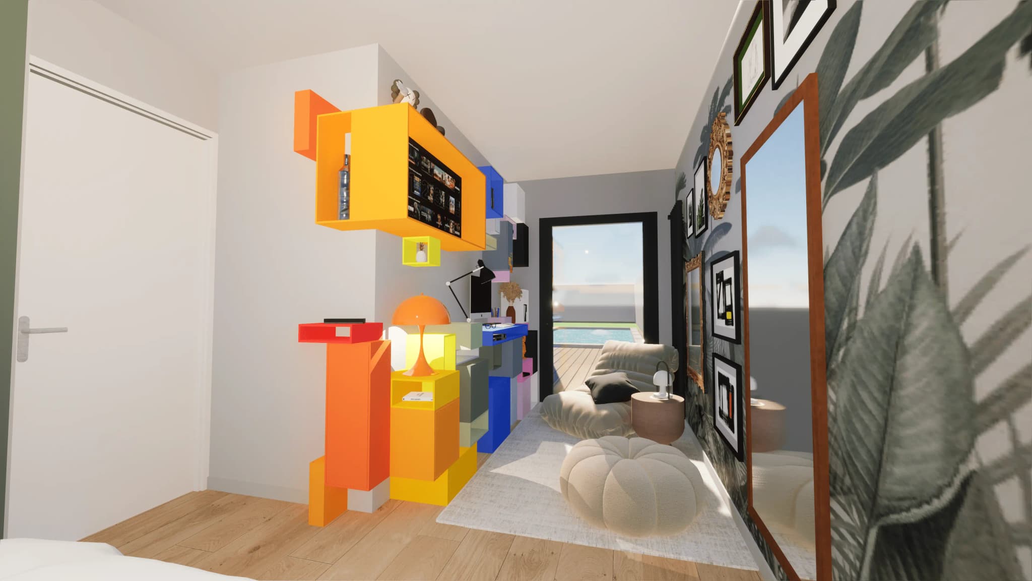 Conception de mobilier pour chambre